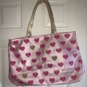 Too Faced Cosmetics Better Than Sex signature logo tote bag Brand New